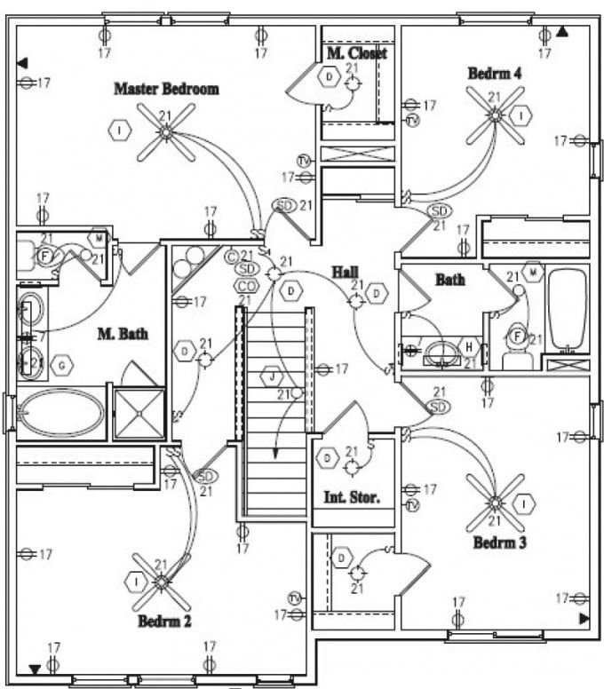 Electrical layout plan of the club house in detail drawing in AutoCAD file.
